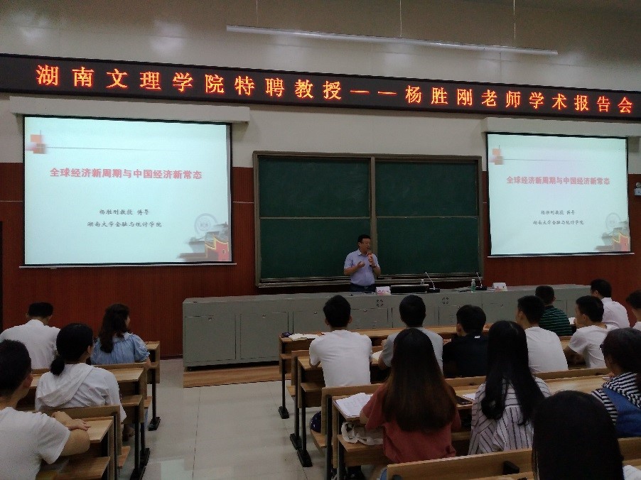 湖南大学杨胜刚教授为我院师生做学术报告